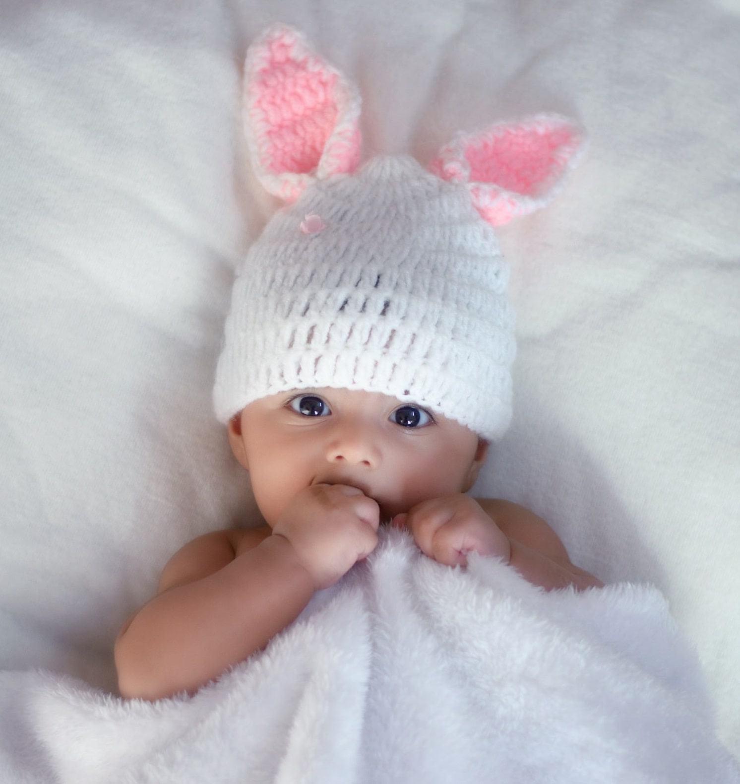 cute baby with hat