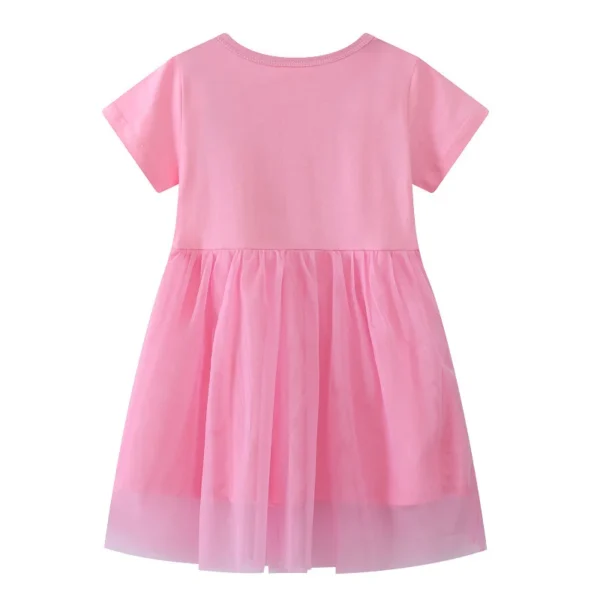 Pink Bunny Princess Dress with Tulle for Girls – Birthday Parties and Weddings 2-8T🐰🌸 - Image 2