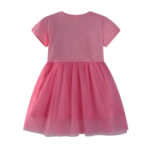 Pink Unicorn Tutu Dress – Short Sleeve Party Outfit for Girls 2-7 Years - Image 2