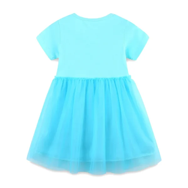 Blue Bunny Embroidery Tulle Dress – Girls Summer Party Outfit 2-7T 🐰💙✨ - Image 2