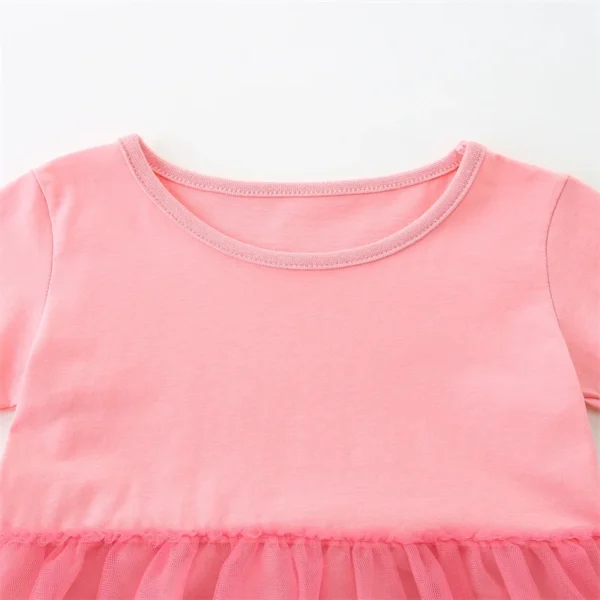 Pink Pegasus Tulle Dress – Girls' Summer Party Outfit 2-7T 🦄💖 - Image 3