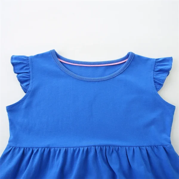 Blue Sleeveless Cat Appliqué Dress – Girls Summer Outfit 2-7T 🐱👗 - Image 3